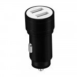 Wholesale Dual Port 3.1A USB Car Charger Adapter Compatible with Power Station (Black)
